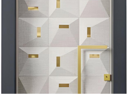 Beige Metalltür Designer Eingangstüren Zuverlässige Edle Hoteltüren