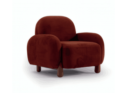 Eleganter brauner Sessel im modernen Design perfekt für stilvolle Wohnräume