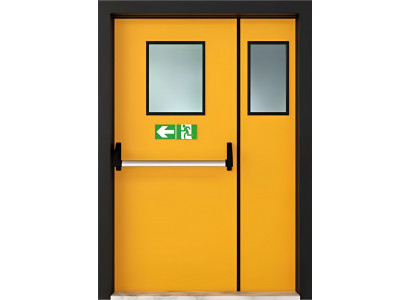 Gelbe Brandschutztür Designer Notausgangstüren Sicherheitstüren
