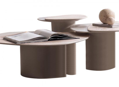 Designer Couchtisch-Set Luxuriöse Beistelltische Edle Kaffeetische