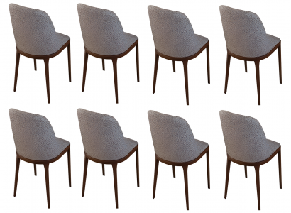 Stilvoller Stuhl-Set Moderne Küchenstühle Exklusive 8x Sitzstühle
