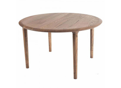 Rund Esstisch aus massivem Holz in modernem Design