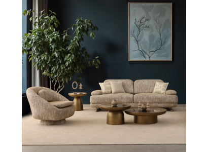 Moderner 2‑teiliges Wohnzimmer Set: 3+1‑Sitzer