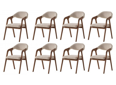 Elegantes Stuhl-Set Designer 8x Küchenstühle Polster Sitzstühle