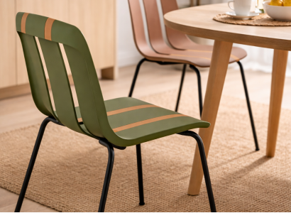 Designer Streifenstuhl Exklusive Sitzmöbel Robuste Kunststoffstühle