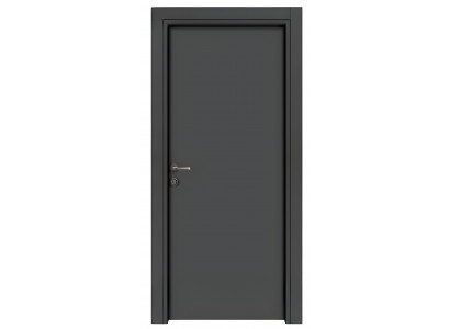 Dunkelgraue Haustür Designer PVC-Tür Stilvolle Designer Einzeltür