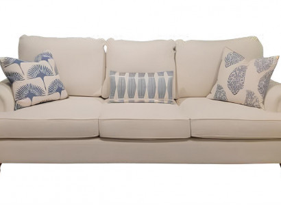 3-Sitzer Sofa Beige 250x104x101cm elegantes Design.