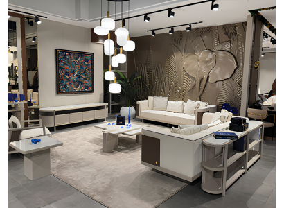 Exklusive Weiße Wohnzimmer Garnitur Edle Textilsofas Tisch Sessel
