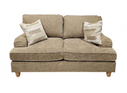 Bequemer 2-Sitzer in warmem Beigeton – modern und elegant