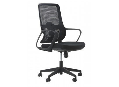 Kompakter Bürostuhl mit Mesh-Rückenlehne und ergonomischem Design