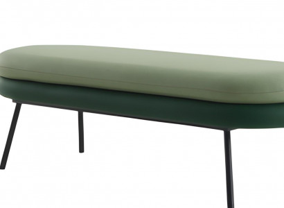 Stilvolle Sitzbank mit zweifarbiger Polsterung und elegantem Design