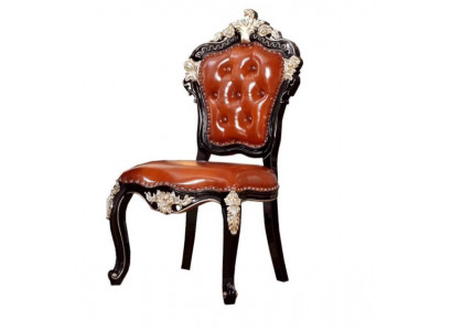 Exklusiver Klassischer Sitzstuhl Designer Polster Massivholzstuhl