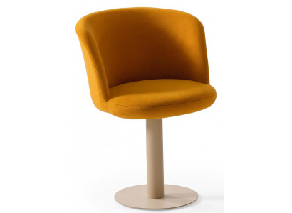Oranger Esszimmerstuhl Stilvolle Küchenstühle Designer Textilbezug