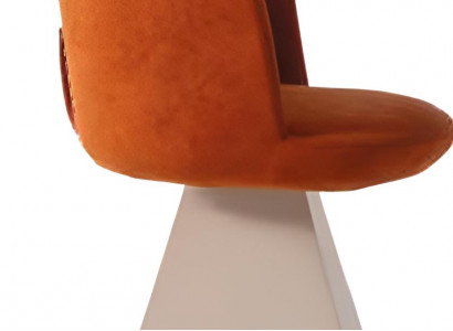 Stilvoller Oranger Polsterstuhl Moderne Esszimmerstühle Küchenstuhl