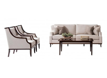 Elegantes Wohnzimmer-Set mit 3-Sitzer und Passendem Sessel