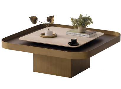Eleganter Brauner Couchtisch Stilvolle Wohnzimmer Kaffeetische