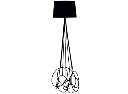 Exklusive Stehlampe Designer Metallringe Wohnzimmer Moderne Lampen