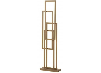 Geometrische Beige Stehlampe Stilvolles Metallgestell Edle Möbel