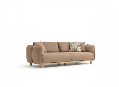 Stilvoller Beiger 4-Sitzer Sofa – Modernes Design für Ihr Wohnzimmer
