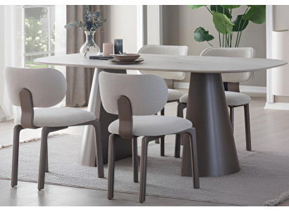 Modernes Weißes Esszimmer-Set – Holz-Esstisch und Stühle für Ihre Küche