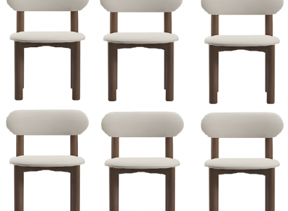 Stuhl-Set – Weißer Esszimmerstuhl und Gepolsterter Stuhl für Ihr Esszimmer