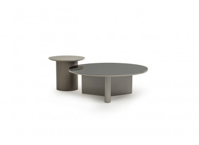 Elegantes 2-tlg. Set aus Couch- und Beistelltisch fürs Wohnzimmer