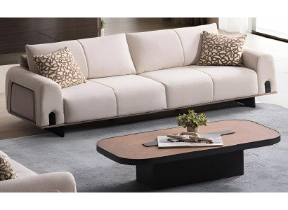 Elegantes 3-Sitzer Sofa mit weicher Polsterung im modernen Design