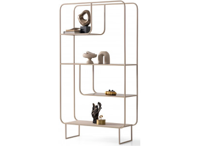Schickes Bücherregal im modernen Design mit eleganten Formen