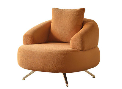 Eleganter Sessel mit goldenen Akzenten für Ihr Interieur