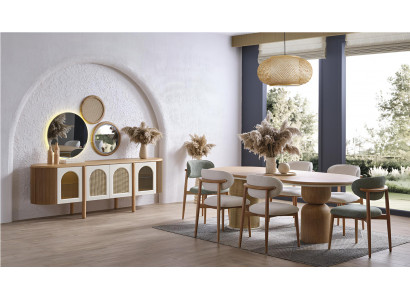 Esstisch mit Stühlen und Sideboard modernes Design für Ihr Zuhause Möbel
