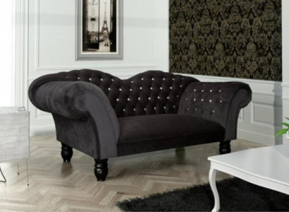 Großer Chesterfield-Sofa aus Leder in klassischem Braun