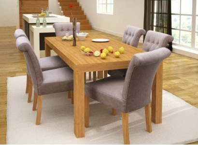 6x Chesterfield Stuhl Set Stühle Polster Garnitur Küchen Wohnzimmer Esszimmer 