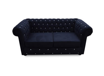 Großer Chesterfield-Sofa aus Leder in klassischem Braun