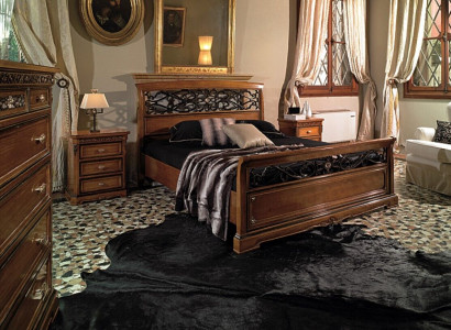 Bedroom set bed with 2 nightstands bed design furniture 3-piece set.