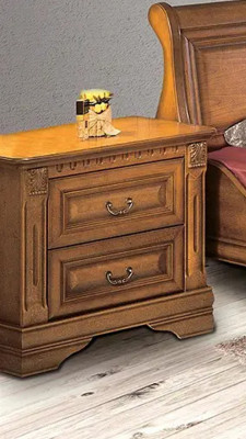2x Set of Classic Nightstands Bedside Table Night Consoles Table Solid Wood OSZN