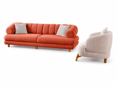 Luxuriöse Sofa Set 3+1 Sitzer Sofa Wohnzimmer Sitzkomfort modernes  Garnitur